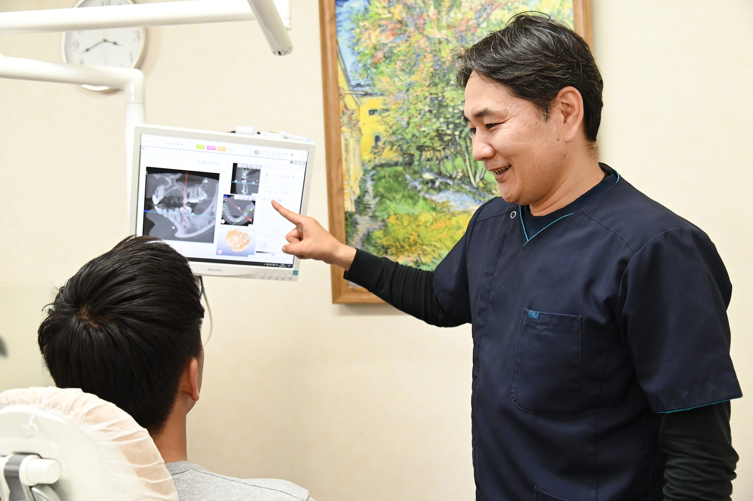患者さま負担が少ない方法で